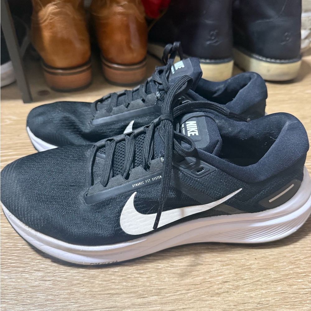 Nike Black Sneakers with White Swoosh